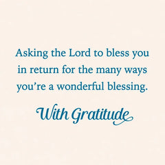 Asking the Lord to Bless You Religious Clergy Appreciation Card