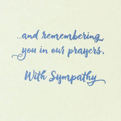 Remembering You in Our Prayers Religious Sympathy Card