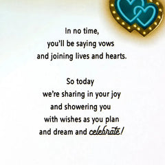 Coming Soon Customizable Wedding Shower Card With Title Stickers