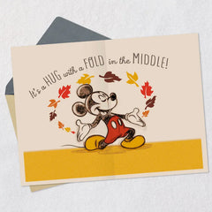 Disney Mickey Mouse Here's a Hug Thanksgiving Card