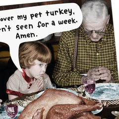 Pet Turkey Funny Thanksgiving Card