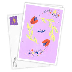 Bold and Bright Virgo Zodiac Custom Card