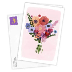 Watercolor Floral Bouquet Blank Custom Card