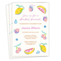 Citrus Art Flat Bridal Brunch Invitation