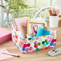 10" Square Watercolor Dots Gift Box
