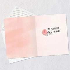 Happy Year Ahead Floral Birthday Card