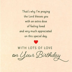 So Glad You're My Mom Religious Birthday Card for Mother