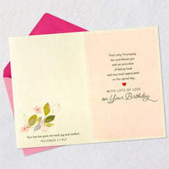 So Glad You're My Mom Religious Birthday Card for Mother