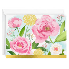 Painterly Flowers Blank Notes, Pack of 10