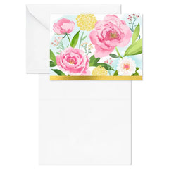 Painterly Flowers Blank Notes, Pack of 10