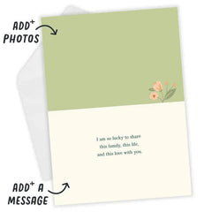 Lucky to Share This Love Custom Mother's Day Card for Wife