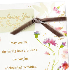 Remembering You in Prayer Religious Sympathy Card