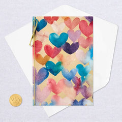 Floating Hearts Blank Love Card