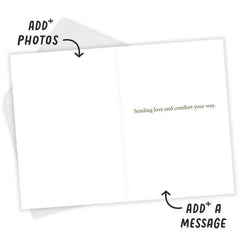 Simple Love and Comfort Custom Sympathy Card