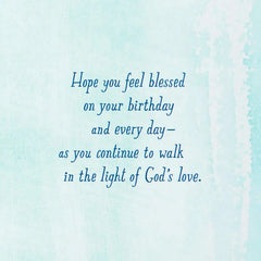Blessing After Blessing Birthday Card With Bookmark