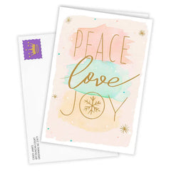 Peace, Love, Joy Custom Holiday Card