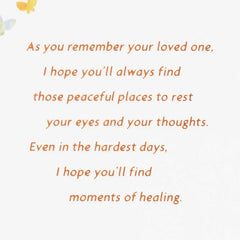 Wishing You Peace and Healing Sympathy Card