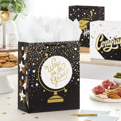 Way to Go 3-Pack Assorted Large Graduation Gift Bags