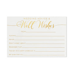 Wedding Advice and Well Wishes Note Cards, Pack of 24