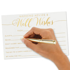 Wedding Advice and Well Wishes Note Cards, Pack of 24