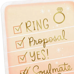 Wedding Checklist Engagement Card