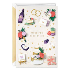 Made for Each Other Wedding Card