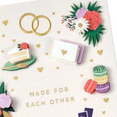 Made for Each Other Wedding Card
