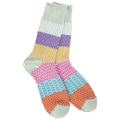 Crescent Sock Company Sage Multicolor Crew Socks