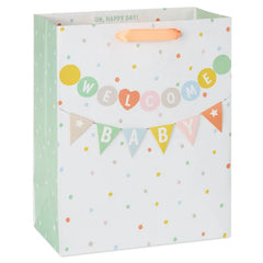 13" Welcome Baby Banner Large Gift Bag