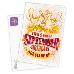 What September Is Made Of Custom Birthday Card