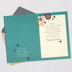 What a Blessing You Are Religious Thanksgiving Card