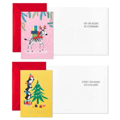 Whimsical Assortment Boxed Christmas Cards, Pack of 24