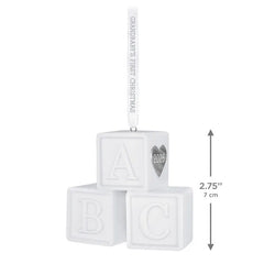 Grandbaby's First Christmas Blocks 2026 Porcelain Ornament