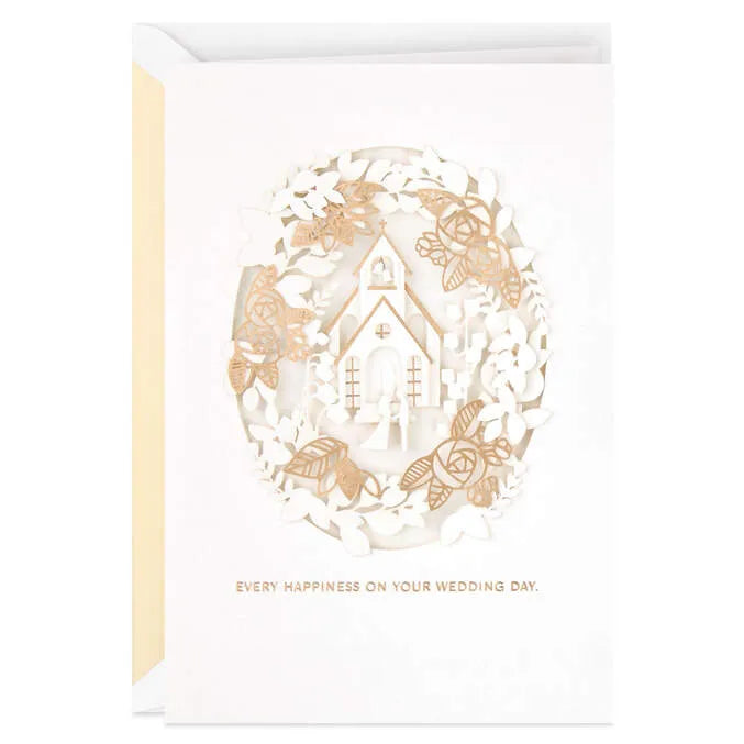 Every Happiness and Blessing Wedding Card for Couple