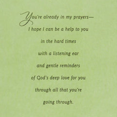 My Heart Grieves With You Religious Sympathy Card for Loss of Baby