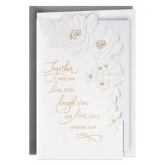 Live, Laugh, Love Wedding Card