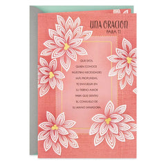 His Tender Loving Care Spanish-Language Religious Thinking of You Card With Prayer Card