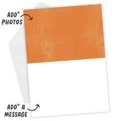 White Frame Horizontal Custom Thanksgiving Card