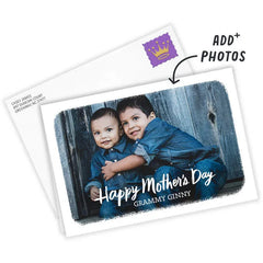 White Frame Horizontal Custom Mother's Day Card