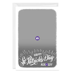 White Frame Vertical Custom St. Patrick's Day Card
