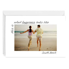 Moments and Memories Horizontal White Frame Blank Custom Card