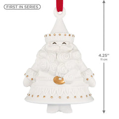 Stunning Santas Porcelain Ornament