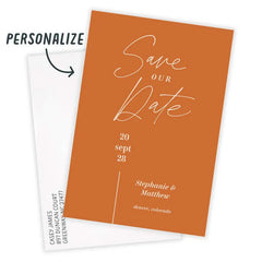 Elegant Autumn Save the Date