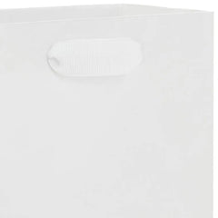 6.5" White Small Gift Bag