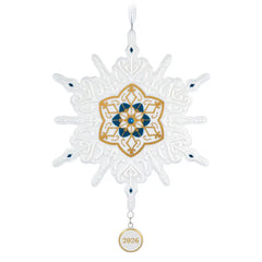 Snowflake 2026 Porcelain Ornament