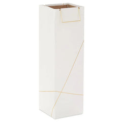 13" Gold Lines on Black Wine Gift Bag