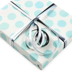 White/Matte Silver/Metallic Black 3-Pack Curling Ribbon, 90' total