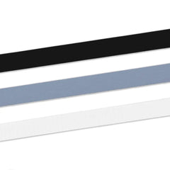 White/Matte Silver/Metallic Black 3-Pack Curling Ribbon, 90' total