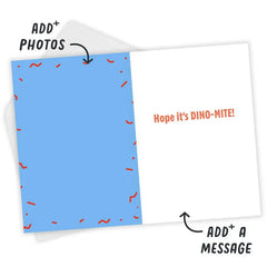 Wild Dino Custom Birthday Card