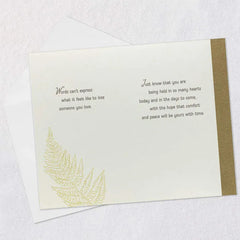 Hope, Comfort and Peace Sympathy Card
